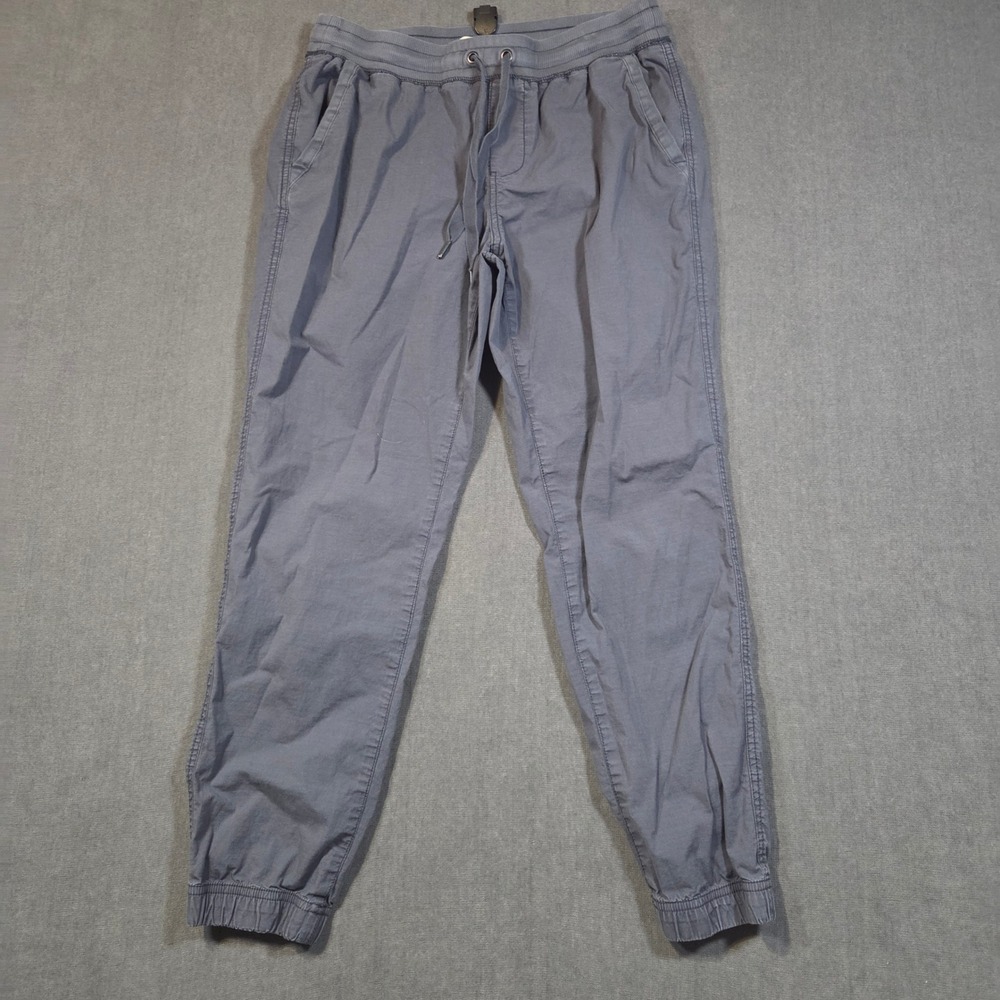 L.L.Bean Joggers Womens XS Gray Ripstop Drawstring Elastic Waist Pants 516408